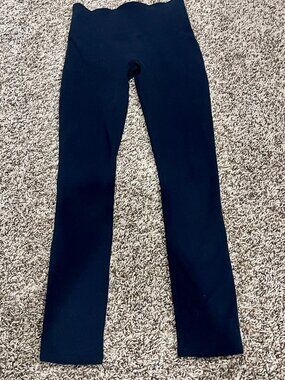 SPANX Black Leggings Size XS High Waisted Shapewear